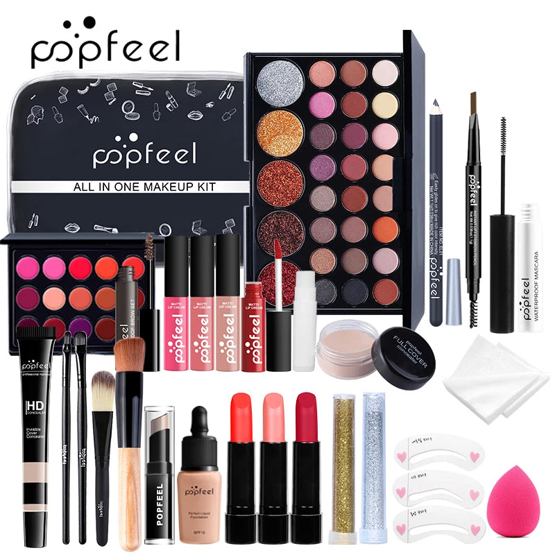 Kit de Maquiagem POPFEEL All In One para Mulheres - Kit Completo