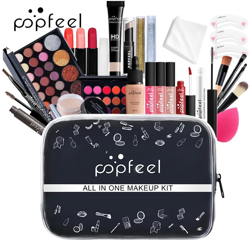 Kit de Maquiagem POPFEEL All In One para Mulheres - Kit Completo