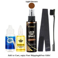 Cola Impermeável para Peruca Frontal + Spray Tint + Elastic Band - Kit Completo 38ml para Fixação Perfeita e Acabamento Profissional!