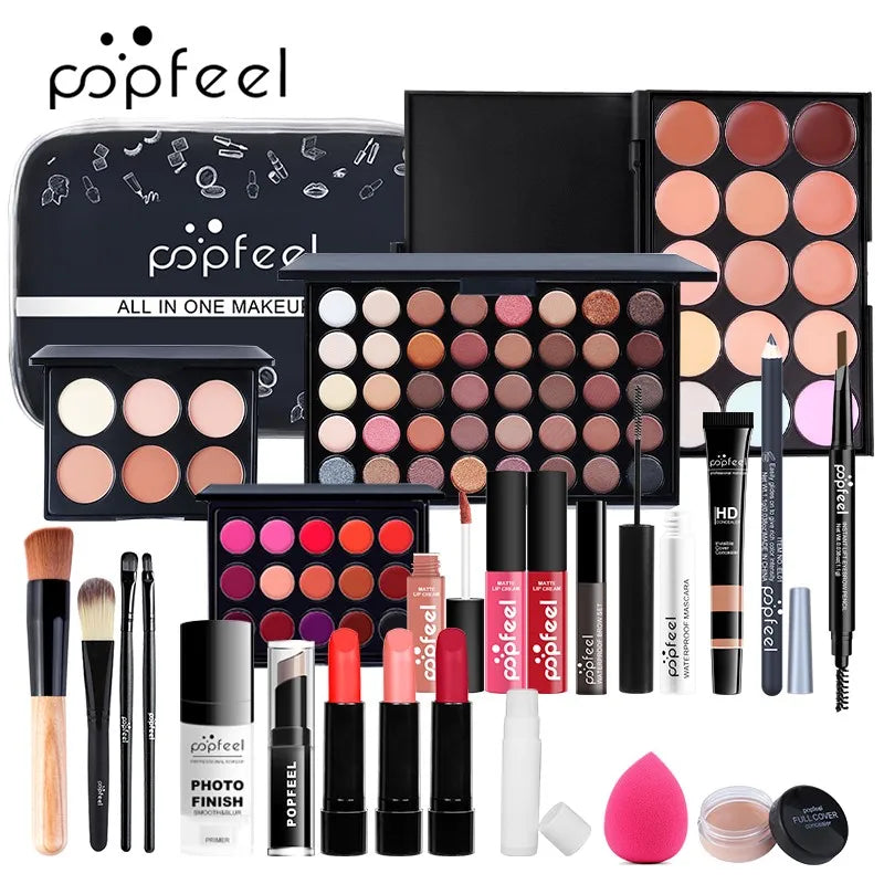 Kit de Maquiagem POPFEEL All In One para Mulheres - Kit Completo