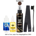 Cola Impermeável para Peruca Frontal + Spray Tint + Elastic Band - Kit Completo 38ml para Fixação Perfeita e Acabamento Profissional!